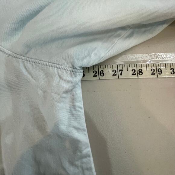 Lane Bryant Light Wash Denim Button Down Shirt Women's 14/16 western - Picture 9 of 11